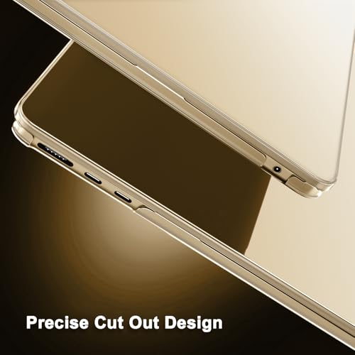 MOSISO Compatible with MacBook Air 15 inch Case M5 M4 M3 M2,Starlight Clear | 3 in 1 Kit Crack-Resistant&Fingerprints-Resistant Hard Shell Cover for 2026-2023 A3448 A3241 A3114 A294 - color: Starlight Clear