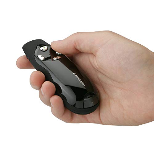 Kensington 72353 Wireless Presenter Pro with Green Laser Pointer, Class 2, Black