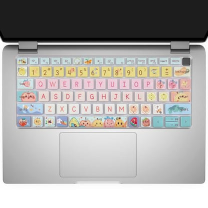 Silicone Keyboard Cover Skin for Dell Latitude 3000 3340 13.3"(2023)/ 5320 5330 5340 5350 13.3"/ 7320 7330 7340 7350,Cute Fruits - color: Cute Fruits