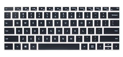 Silicone Keyboard Protective Skin Cover Compatible with 2019 Microsoft Surface Pro 7, 2016-2018 Surface Pro 4 / Pro 5 / Pro 6 (Black) - color: Black 3, size: Compatible with Surface Pro 4 5 6 7