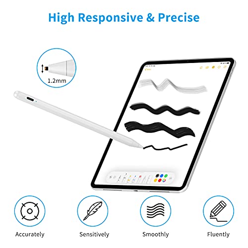 Stylus for Dell Latitude 2 in 1 Pen,1.5mm Fine Tip Pencil Compatible with Dell Latitude 2 in 1 Stylus Pen White - color: White