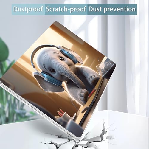 Tuiklol for MacBook Air 13 inch Case M5 2026 M4 2025 M3 2024 M2 2022 Release Model A3449 A3240 A3113 A2681,Plastic Hard Shell Cover for MacBook Air 13.6 with Touch ID, Elephant - color: Elephant