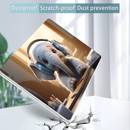 Tuiklol for MacBook Air 13 inch Case M5 2026 M4 2025 M3 2024 M2 2022 Release Model A3449 A3240 A3113 A2681,Plastic Hard Shell Cover for MacBook Air 13.6 with Touch ID, Elephant - color: Elephant
