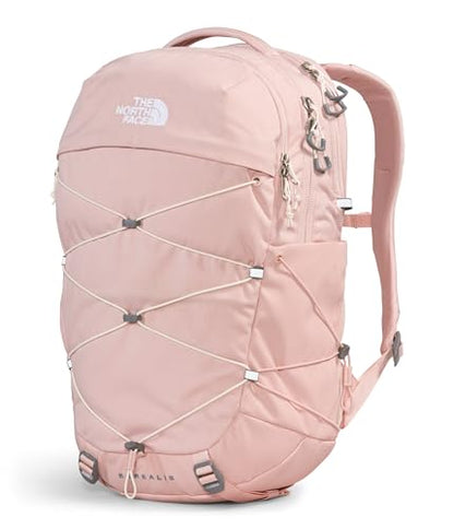 The North Face Borealis Laptop Pack, Pnk Moss Dk Hth/Gardenia Wht-NPF, OSFA | Everyday Travel Bag, Laptop Sleeve, Reflective Details - color: Pink Moss Dark Heather/Gardenia White-npf