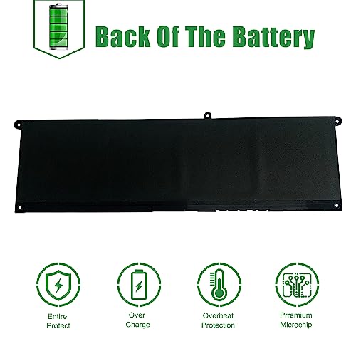 TN70C Laptop Battery Replacement for Dell Inspiron 5320 5630 Vostro 5320 Series Notebook 0JGCCT JGCCT 0N9XX1 N9XX1 Black 15.2V 64Wh 4000mAh - size: 13.5*5.1*1.4inch TN70C