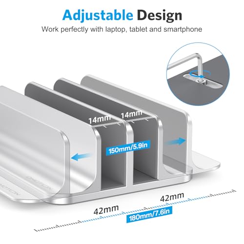 OMOTON Double Vertical Laptop Stand and 3-Slot Vertical Laptop Stand
