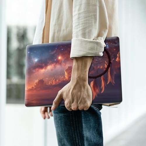 Reusable Universal Laptop Skin Sticker, Cut to Fit for 11.6–15.6 Inch Laptops, Waterproof Protective Film, No-Residue - Dreamcatcher Sunset - color: Dreamcatcher Sunset