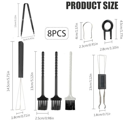 8 Piece Keyboard Keycap Remover, Switch Puller Set with Precision Tweezers and Cleaning Brushes, Keyboard Cleaning Kit Tool for Mechanical, Maintenance Kit for Deep Cleaning and Easy Component Removal