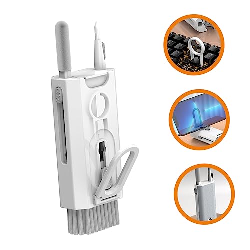 ibasenice Cleaning Kit with Brush for Earphone Headphone Laptop and Phone Screen Multi-Functional Dust Removal Tools for Electronics Maintenance