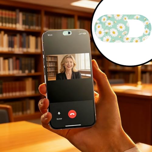 6Pcs 6 Styles Daisy Camera Cover Slide Flowers 0.04 Inch Thin Privacy Guard Accessories, Computer Camera Cover Cute Protector Blocker for Desktop Loptop Tablet Notebook Mini PC Office Use - color: Flowers-2