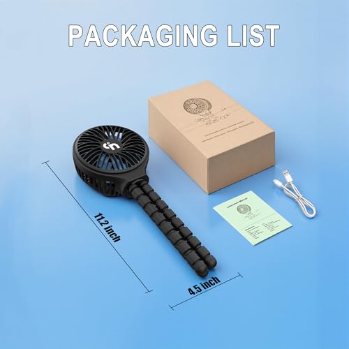 WiHoo Portable Stroller Fan, 11H Ultra-long Battery Life 3 Speed 360°Rotate, USB Rechargeable or Battery Operated Cooling Clip On Personal Fan for Baby Crib Travel Car Seat Black - color: Black