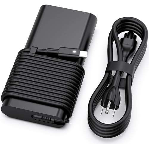 Slim 90W USB C Laptop Charger Compatible with Dell XPS 15 13 Latitude 3400 3500 5289 5400 7300 5300 7400 7390 7200 2in1 Precision 3540 0TDK33 DA90PM170 Type C AC Adapter