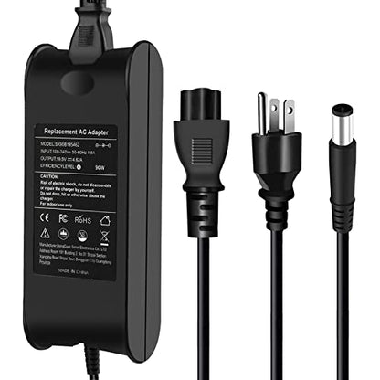 90W Laptop Charger Compatible with Dell Latitude D630 D830 5480 D820 D620 D610 D520 E4310 E4300 E5400 E5500 E5510 5591 Chromebook 11 3120 3180 3189 0J62H3 PA-10 PA-12 PA12 Power Supply Cord - size: 90 W 7.4x5.0 Mm