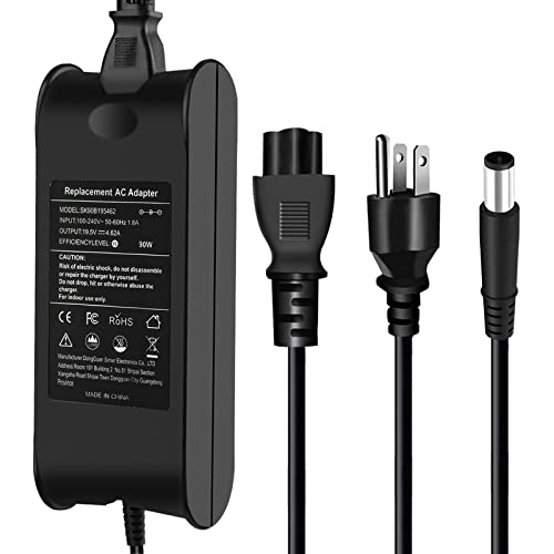 90W Laptop Charger Compatible with Dell Latitude D630 D830 5480 D820 D620 D610 D520 E4310 E4300 E5400 E5500 E5510 5591 Chromebook 11 3120 3180 3189 0J62H3 PA-10 PA-12 PA12 Power Supply Cord - size: 90 W 7.4x5.0 Mm