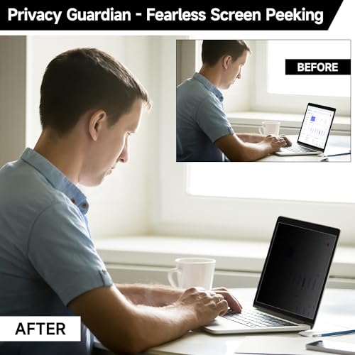 2 Pack Laptop Privacy Screen 15.6 Inch (1920x1080) Display, Anti Blue Light Glare Anti Scratch Computer Privacy Shield for 15.6" Hp Lenovo Dell Acer Asus Samsung Portable Monitor