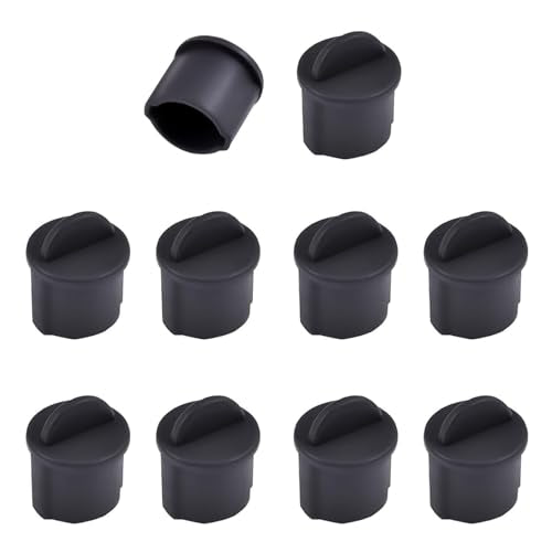 10 PCS BNC-A Port Anti-dust Plugs, Silicone Covers Caps Stoppers, Port Protector for Laptop, Phone, ID; 0.37" - size: BNC-A/Black/10 PCS