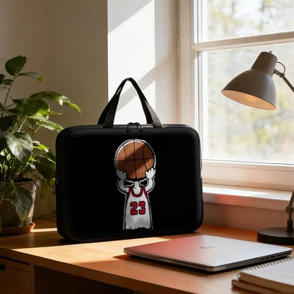 Laptop Bag 10 Inch,Resistant Shockproof Laptop Sleeve Case Protective Cover Carrying Case with Handle Compatible for HP Dell Lenovo Acer Asus Notebook Computer,Basketball Player - color: Basketball player, size: 9-10.5 in