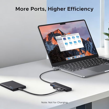UGREEN USB C Hub, 4 Ports USB A Splitter Ultra-Slim USB Expander for Mouse, Keyboard, Flash Drive, U Disk, Printer Compatible with Laptop, Desktop PC, Xbox, PS5, and More 0.5FT - size: 0.5FT, style: USB-C