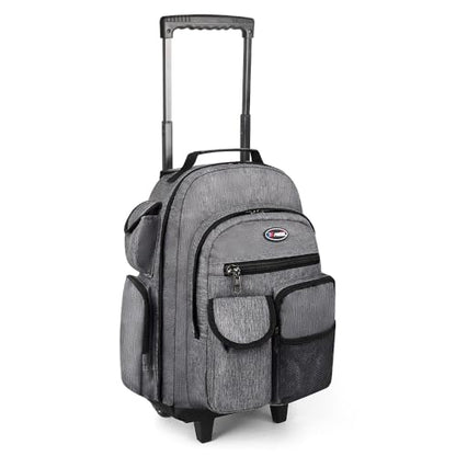 20" 2-in-1,Wheeled Travel Luggage Bag w/Telescopic Handle | Rolling Travel Luggage w/2 Wheels,Trolley Suitcase,Spacious Storage Design,2560-20''-Grey - color: JH-2560-Grey-20