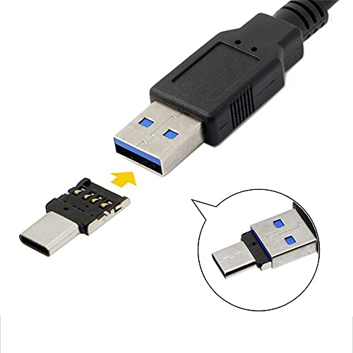 USB 3.0 to Micro SD SDXC TF Card Reader with Micro Type-C USB-C OTG Adapter for Tablet/Cell Phone - style: USB3.0-TF + USB-C OTG