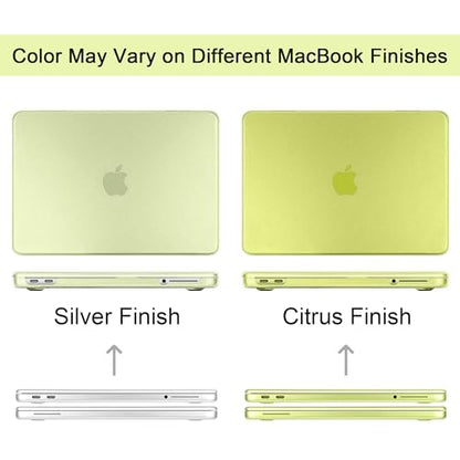 Matte Frosted Compatible with MacBook Neo 13 Inch 2026 (Model A3404 | A18 Pro Chip) | Anti-Crack & Scratch & Fingerprint | 100% Match Official Color Citrus - color: Matte Citrus Clear
