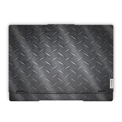 Glossy Glitter Laptop Skin Compatible with Lenovo Legion 5 Gaming Laptop (15IRX9) 2024 - Black Diamond Plate - Premium 3M Vinyl Protective Wrap Decal Cover - Easy to Apply | Crafted in the USA - color: Black Diamond Plate, size: Legion 5 Gaming (15IRX9) 2