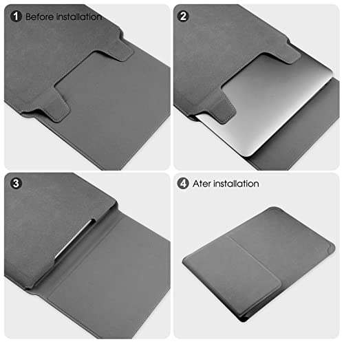 HoYiXi 13 Inch Laptop Sleeve Case Bag Compatible with MacBook Neo 2026/MacBook Air 13 M1 M2 2022-2018/MacBook Pro 13 M2 2022-2016/Surface Pro 8 2021/Surface Go 3 13-13.6'' Dell HP ASUS Acer PC, Gray - color: Gray, size: 13-13.3 in