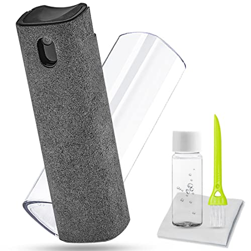 Screen Cleaner Touchscreen Mist Spray, walrfid Cleaning Kit for Electronic Smart Phone TV, Laptop, Tablet, PC, Computer Monitor LCD Flat Screens, Eyeglasses, Compatible with iPhone iPad MacBook Pro - color: Grey
