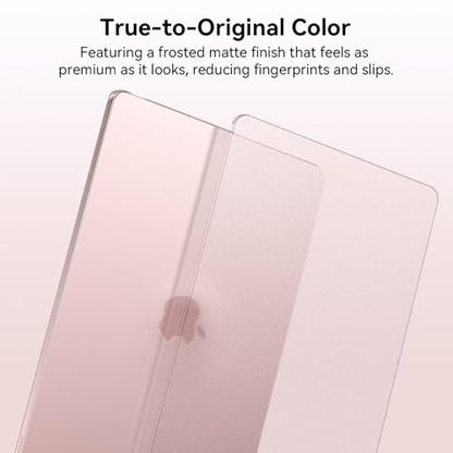 EooCoo for MacBook Neo Case 13 inch 2026, Scratch Resistant, Original Blush | 4 in 1 Kit, Durable, Easy Snap-On, Stays New, Model A3404 (A18 Pro Chip) - color: Original Blush