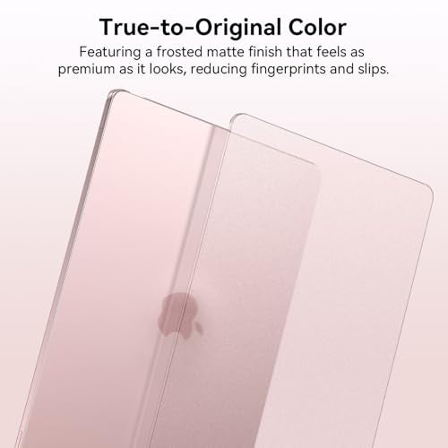 EooCoo for MacBook Neo Case 13 inch 2026, Scratch Resistant, Original Blush | 4 in 1 Kit, Durable, Easy Snap-On, Stays New, Model A3404 (A18 Pro Chip) - color: Original Blush