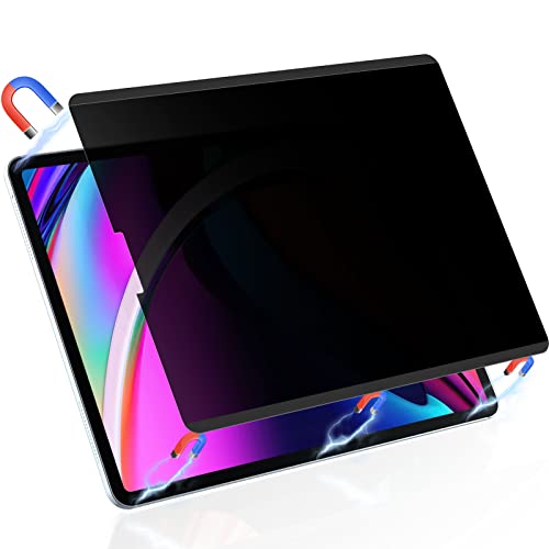 Peslv Magnetic Privacy Screen Protector for iPad Pro 12.9 Inch 2018 2020 2021 2022, Removable Anti Blue Light Glare Spy Private Filter - size: iPad Pro 12.9 Inch