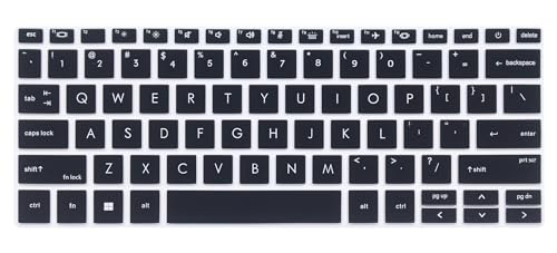 Silicone Keyboard Cover Skin Compatible for HP EliteBook 830 835 G9 G10 13.3", HP Elitebook 840 845 1040 G9 G10 14 inch Laptop （Not for 840 845 1040 G8 G7 G6 G5 G4 G3 13.3"/14"） Black - color: Black, size: for Elitebook 840 845 G9 G10