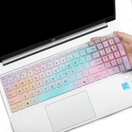 Keyboard Cover for 2026-2024 HP 15.6 inch Laptop 15-fc 15-fd Series, HP 15z-fc000 15t-fd000 15-fd0123dx 15-fd0127dx 15-fc0245dx 15-fc0025dx 15-fd0023dx 15-fd0005dx 15t-fd100 fd0083wm fc0093dx-Cycs - color: Candycolors