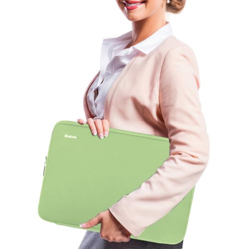 Laptop Sleeve Case 15.6 Inch, Durable Shockproof Protective Cover Flip Case Briefcase Carrying Bag Compatible with 15.6" HP, ASUS, Lenovo, Acer, Notebook, Computer, Light Green - color: Light Green, size: 15.6 Inch