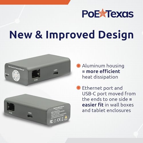Gigabit PoE++ to USB-C Converter with 65W Power Delivery - size: 60w Gigabit Power + Data