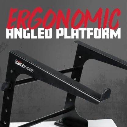 Gator Frameworks Portable Desktop Laptop/DJ Controller Stand with Fixed Height, (GFWLAPTOP1000)