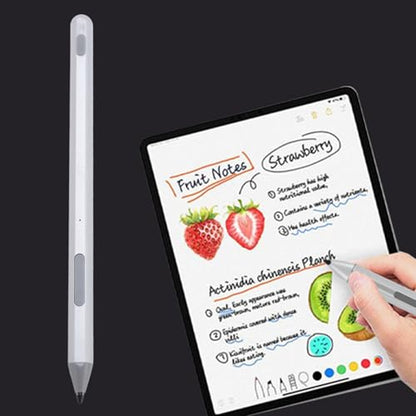 Pens for Touchscreens, Rechargeable Capacitive Pen with Magnetic Attachment Function, High Precision and Sensitivity, 2 Replaceable Tip (Black) (Silver) - color: Silver