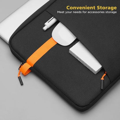 NIDOO 16 inch Laptop Sleeve Computer Carrying Case Cover for 16" Lenovo ThinkBook 16p E16 L16 T16 Z16/ ThinkBook 16 Gen 8 / Dell Pro 16 Plus /16" MacBook Pro M4 M5 Pro Max/HP ASUS Samsung, Black - color: Black, size: 16 Inch