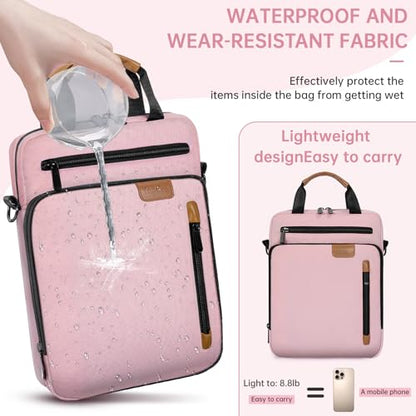 TORIBIO 9-11 Inch Tablet Sleeve Bag Padded Protective Travel Carrying Case | Fits iPad A16 2025, iPad Air M4 11-inch 2026 M3 M2, iPad Pro M5/M4 11 inch, iPad 10/9/8/7th, Galaxy Tab A9+/S9/S8 11" - color: Pink, size: 9-11 Inch