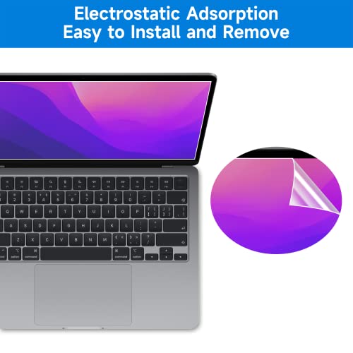 2 Pack Compatible with MacBook Pro 13 inch (2016-2022 / M1, M2) and MacBook Air 13 inch (2018-2021 / M1) Glare Reducer Screen Protector, Eye Protection Anti Glare Film/Anti Fingerprint Matte Laptop Screen Protector - size: MacBook Pro 13 Inch (2016-2022,
