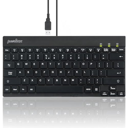 Perixx PERIBOARD-426 Wired Mini Low Profile Keyboard (Wired USB), US English Layout (11665) - style: wired - USB