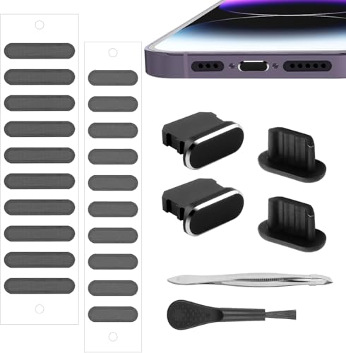 iPhone Dust Plug, iPhone Speaker Cover iPhone Charger Cover with iPhone Cleaning kit for Charging Port for iPhone 14 pro max/14 pro/14/13 pro max/13 - size: Lightning Plug