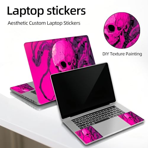 Universal Laptop Skin Sticker Decal, 12"-15.6" Aesthetic Vinyl Wrap, Cybernetic Skull Tentacles Waterproof Notebook Cover Art Protector for MacBook HP Dell Lenovo, Fits 13" 14" 15" 15.6" - color: Cybernetic Skull Tentacles