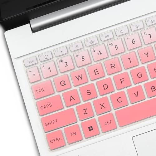 Keyboard Cover for HP 15.6" Laptop 15-fc 15-fd 15t-fd000/fd100 15-fd0123dx 15-fd0127dx 15-fd0023dx 15-fd0005dx 15-fd0130wm 15-fd1008cl 15-fd0107dx 15-fd0083wm 15-fd0335nr 15-fd0131wm 15-fd1155cl - color: Ombrepink