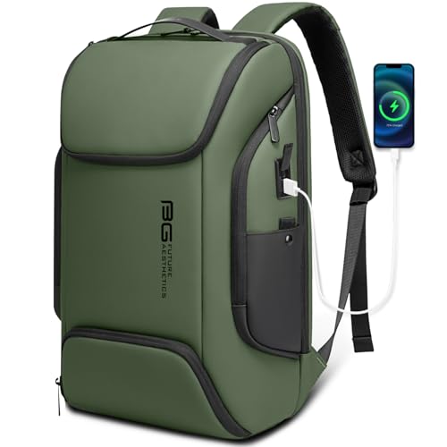 UTURE AESTHEICS Business Laptop Smart backpack Can Hold 15.6 Inch Laptop Commute Backpack Carry on bag for men and women - color: Green