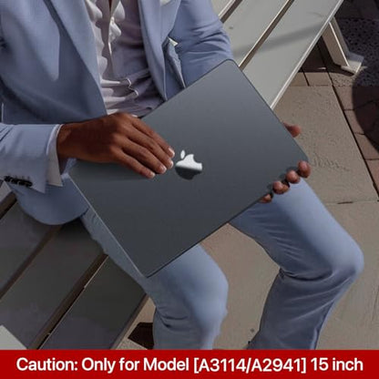 Soonjet for MacBook Air 13 Inch Case M5-M2 2026-2022, Black Hard Shell | Easy to Snap On, Closes Seamlessly, Scratch Resistant, Non-Slip Pads, Includes Keyboard Cover, for A3449 A3240 A3113 A2681 - color: Frosted Gray