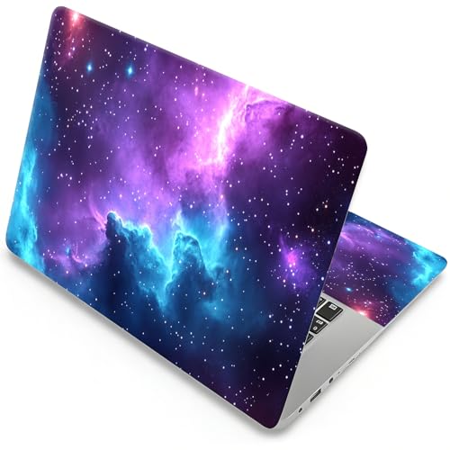 Universal Laptop Skin, DIY Cut-to-Fit Vinyl Cover Compatible with HP, Dell, Lenovo, Mac (13.3" to 15.6"), Anti-Scratch, No Residue & Bubble-Free Protective Decal Sticker, Cosmic Nebula Night Sky - color: Cosmic Nebula Night Sky