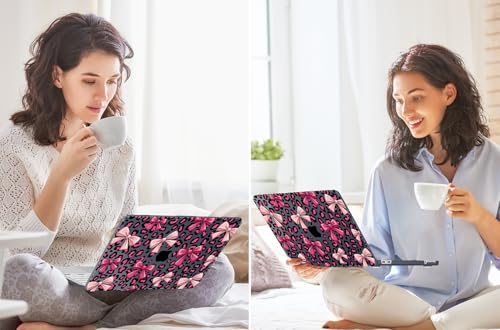 Tuiklol for 2026 MacBook Neo 13 Inch A18 Pro Chip Case, (Model A3404) Anti-Scratch Anti-Drop Slim Hard PC Shell Case with Shockproof Protective MacBook Neo Laptop Cover, Print Bow - color: Print Bow