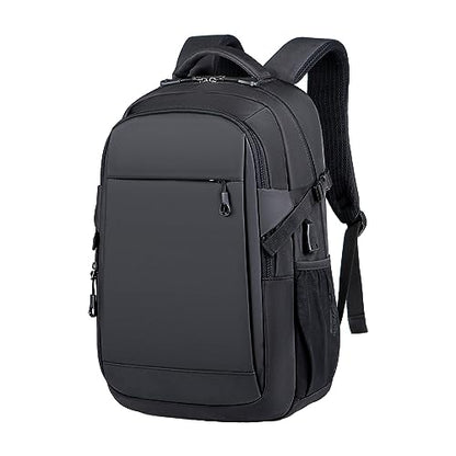 Travel Laptop Backpack for Men - Fits up to 15.6-inch Laptops, Computer Bag, Large Capacity Business Backpack with Multiple Compartments, Black - color: Black-263