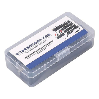 FTVOGUE Notebook Power Head Universal Laptop DC Power Head 45Pcs Adjustable 12 15 16 18 19 20 24V Adapter Tips for Laptop Repair Bench Supply Computer Maintenance